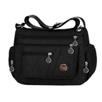 Damen &amp; Herren Nylon Handtasche – Oxford Stoff Schultertasche, bolso cruzado con múltiples fundas para todas las etiquetas y viajes