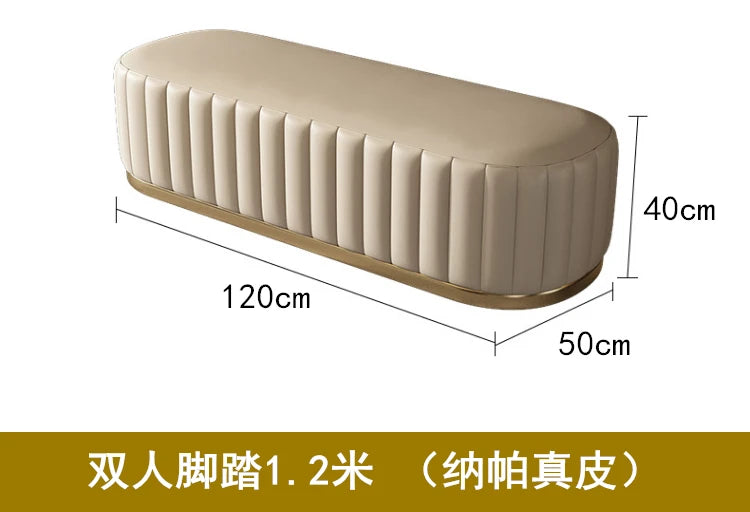 Luxuriöses Vollleder Designer-Sofa – Modernes 2,8 m Lounge-Sofa aus Rindsleder mit Latex-Polsterung, nordischer Light-Luxury-Stil für Wohnzimmer & Flur