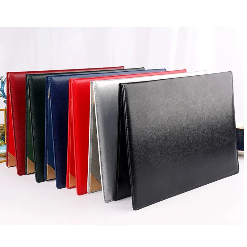 A4 Zertifikatsmappe aus PU-Leder – Elegante Dokumentenmappe 310 × 220 mm | Hochwertige Lederoptik Mappe für Urkunden &amp; Unterlagen
