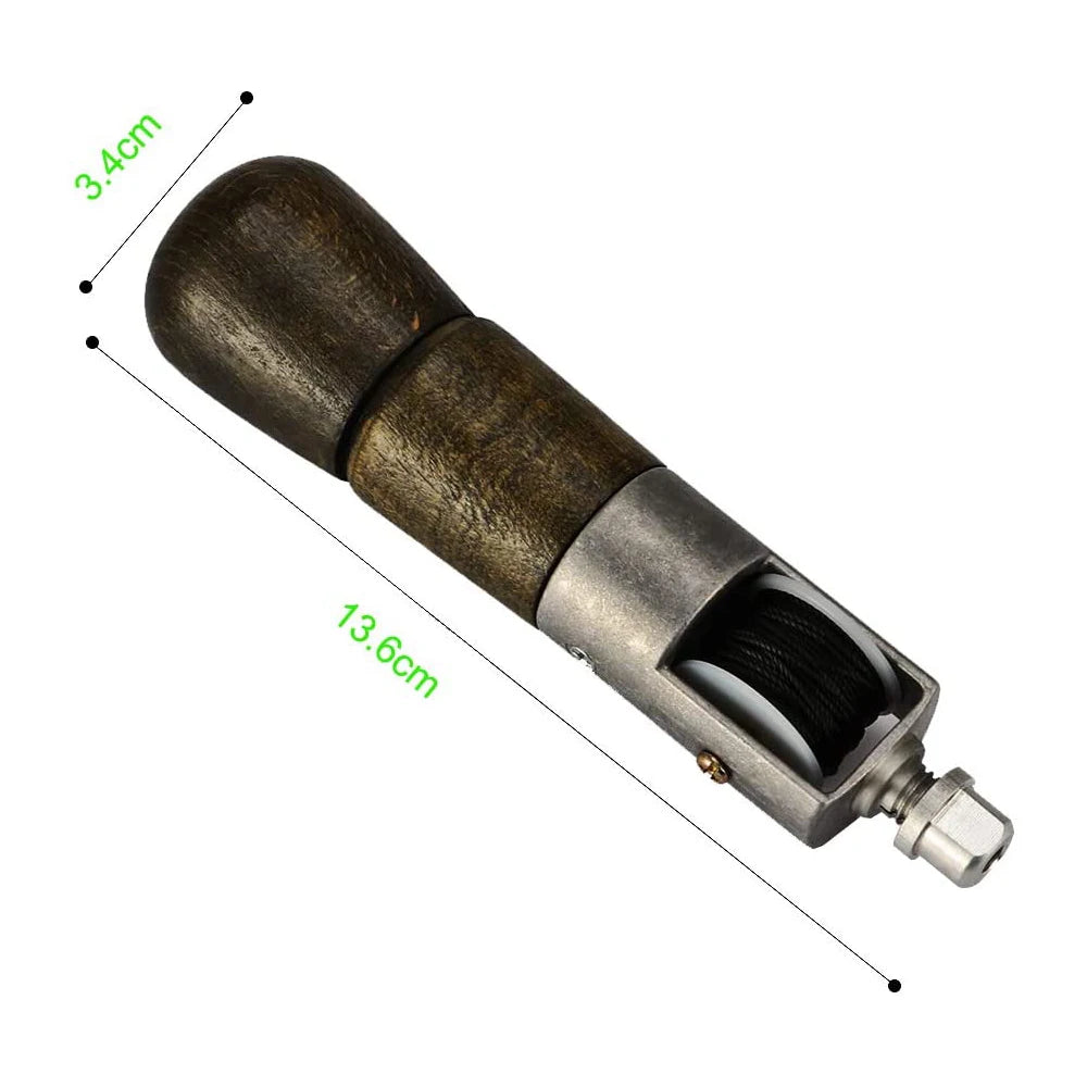 Kit de machines à main en cuir pour travaux de bricolage – Machine à main avec 7 fils et 6 tissus de couleur pour projets de bricolage en cuir