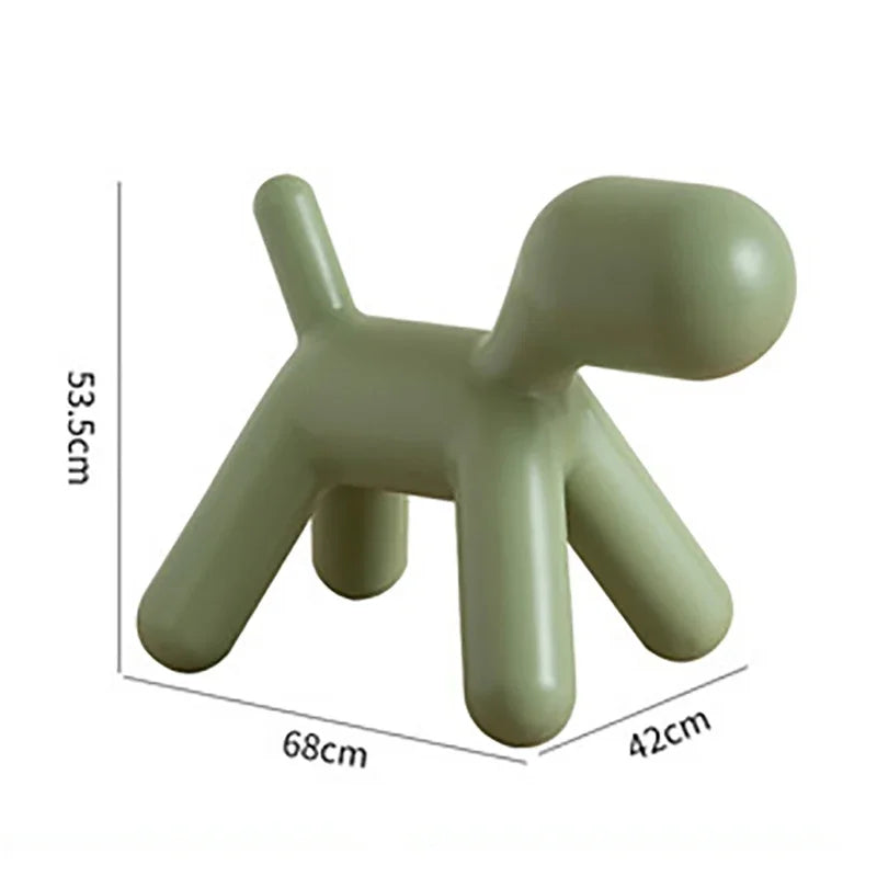 Nordischer Kinderstuhl im Hunde-Design – Niedlicher Dalmatiner Cartoon Stuhl aus Kunststoff für Kindergarten & Zuhause