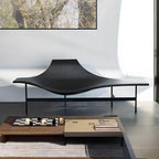 Luxuriöser schwarzer Leder-Relaxsessel in Übergröße – Moderner italienischer Designer-Loungestuhl für Wohnzimmer, Hotel & Lounge