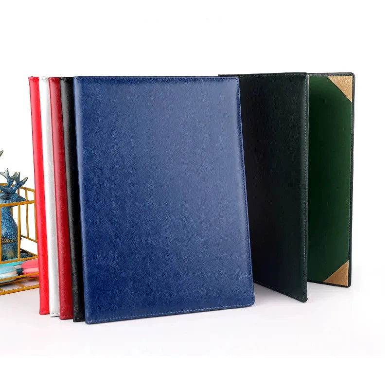 A4 Zertifikatsmappe aus PU-Leder – Elegante Dokumentenmappe 310 × 220 mm | Hochwertige Lederoptik Mappe für Urkunden &amp; Unterlagen