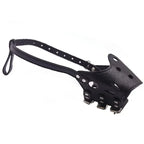 Verstellbarer Hunde Maulkorb aus PU-Leder – Atmungsaktive Anti-Bellen, Beißen & Kauen Hundemaske für Welpen & Hunde (5 Größen)