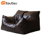 King Size Sitzsack Bezug aus Kunstleder – Bequemer Bean Bag Sofa Cover ohne Füllung für Gaming, Filme & Entspannung