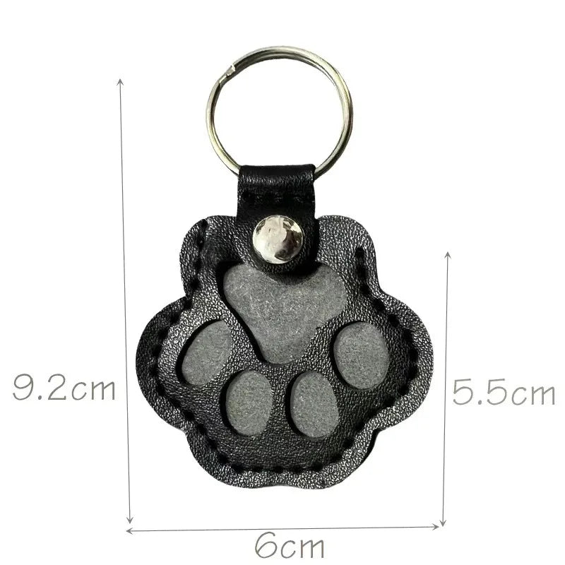 Leder Tierhaar Erinnerungs-Schlüsselanhänger – Emotionales Keepsake Keychain & Gedenk-Bag-Charm für Hunde- & Katzenliebhaber