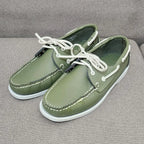 Herren Echtleder Loafer & Mokassins – Handgefertigte Driving Shoes aus Rindsleder, Klassische Bootsschuhe für Freizeit & Alltag