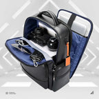 BOPAI Business Leder Rucksack Herren – Luxus Laptop Rucksack 15,6 Zoll mit Diebstahlschutz & USB-Ladefunktion