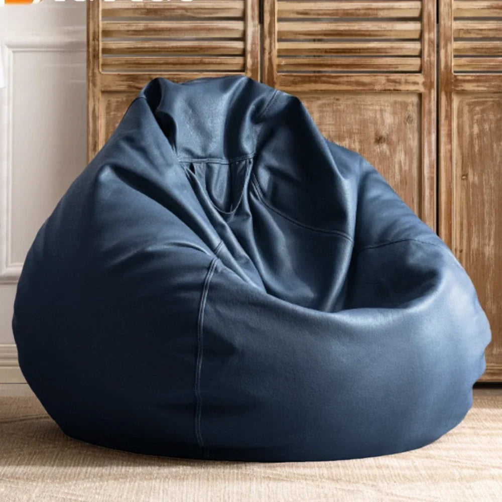OTAUTAU Bean Bag Sofa aus Kunstleder – Gefüllter Sitzsack 70 cm für modernes Wohnen