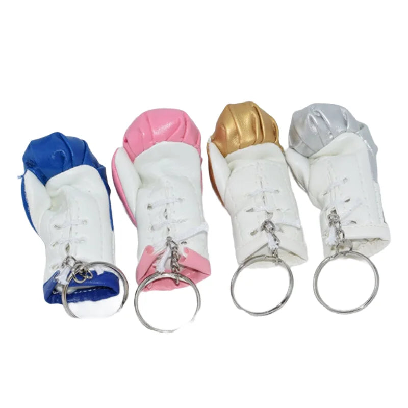 Mini Boxhandschuhe Schlüsselanhänger aus Leder – Sportlicher Boxing Keychain als Taschen- & Autoanhänger, exklusives Geschenk für Boxfans