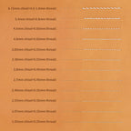 WUTA Französisches Leder Pricking Iron – Hochwertiger Leder Chisel aus DC53 Stahl, Präzises Stichwerkzeug für Professionelle Lederarbeiten (2,7–3,85 mm)