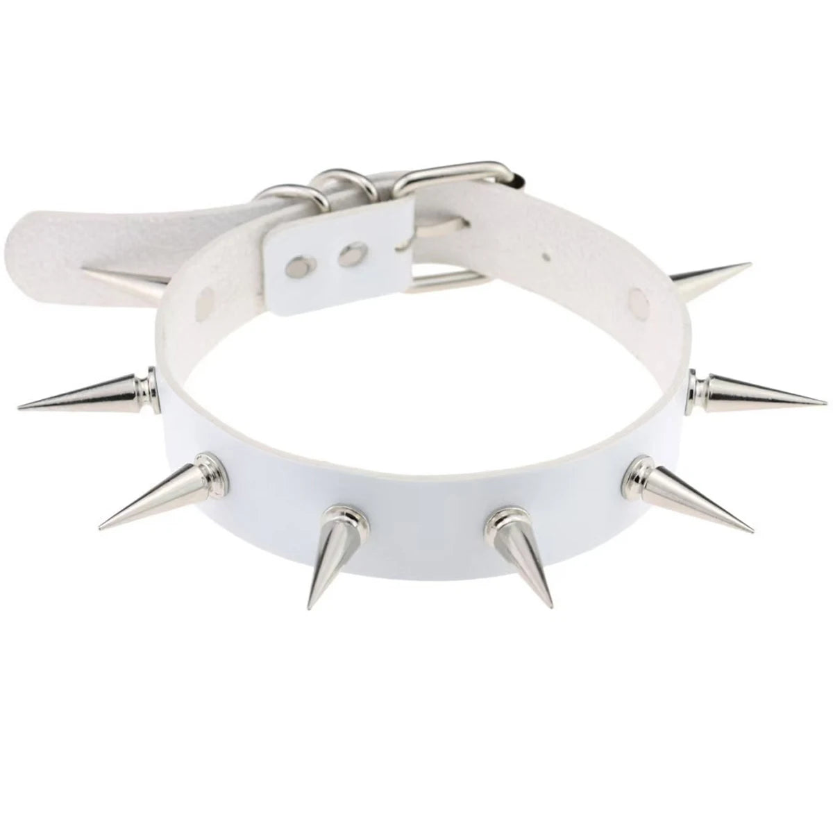 Halloween Rivet Punk Gothic Pu Leather Collar, Exaggerated Fashion Necklace, Gothic Sweet Cool Necklace