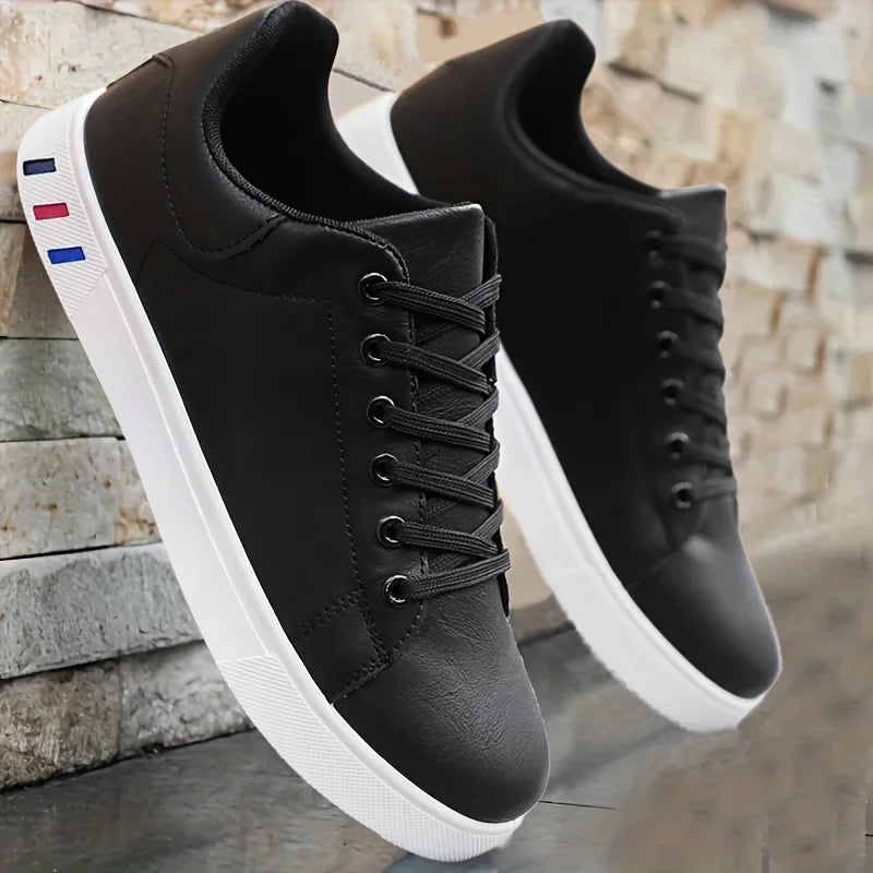 UXST Herren Sneaker 2024 – Hochwertige Leder Sportschuhe, Komfort Laufschuhe, Casual Designer Lace-Up, große Größen
