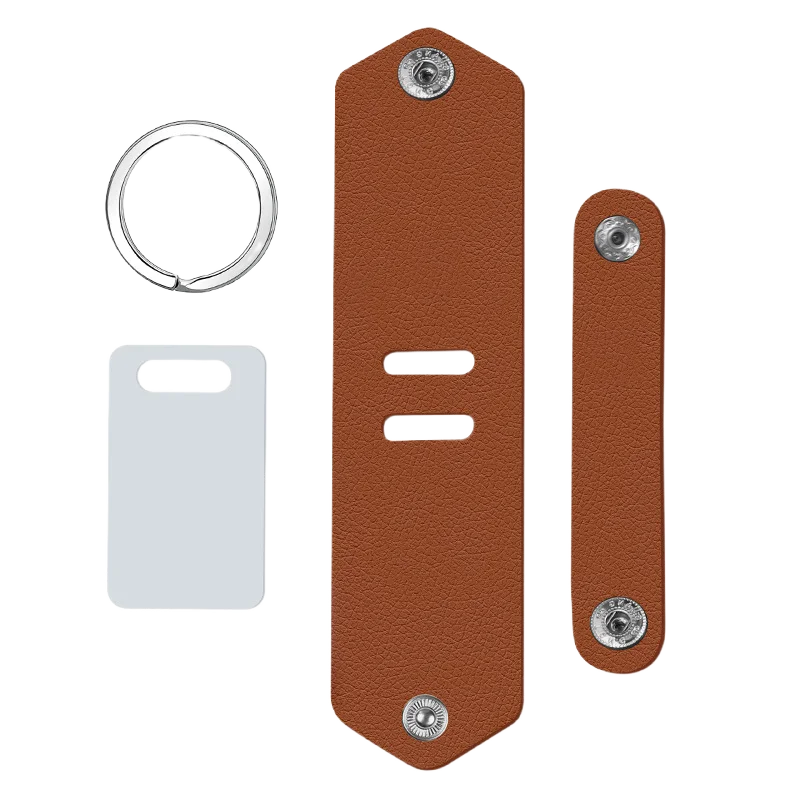 Personalisierter Leder-Schlüsselanhänger mit Foto & Gravur – Individueller Keyring mit Lasertext, emotionales Geschenk für Familie, Freunde & Partner