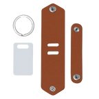 Personalisierter Leder-Schlüsselanhänger mit Foto & Gravur – Individueller Keyring mit Lasertext, emotionales Geschenk für Familie, Freunde & Partner