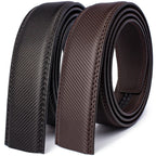 Großer Leder-Gürtel ohne Schnalle – Hochwertiger Ledergürtel für Herren und Damen