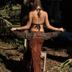 Mittelalterliche PU-Leder Bauchtasche – Steampunk & Viking Fanny Pack für Frauen, Bohemian Hip Belt Bag & Cosplay Accessoire