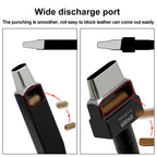 OWDEN Oblong Lederloch Stanzen Set – Ovale Hohlstanzer aus High-Carbon-Stahl für Gürtel, Riemen & Lederarbeiten (19 Größen)