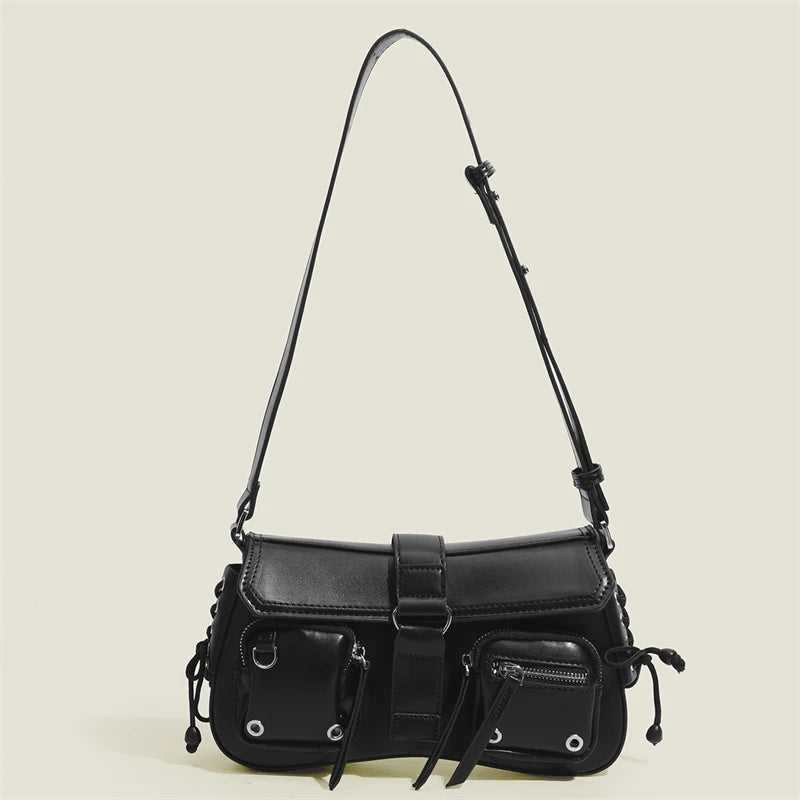 Sac à dos pour femme Yogodlns Goth Punk – Sac à dos en cuir PU cool avec sac à dos et design Ketten