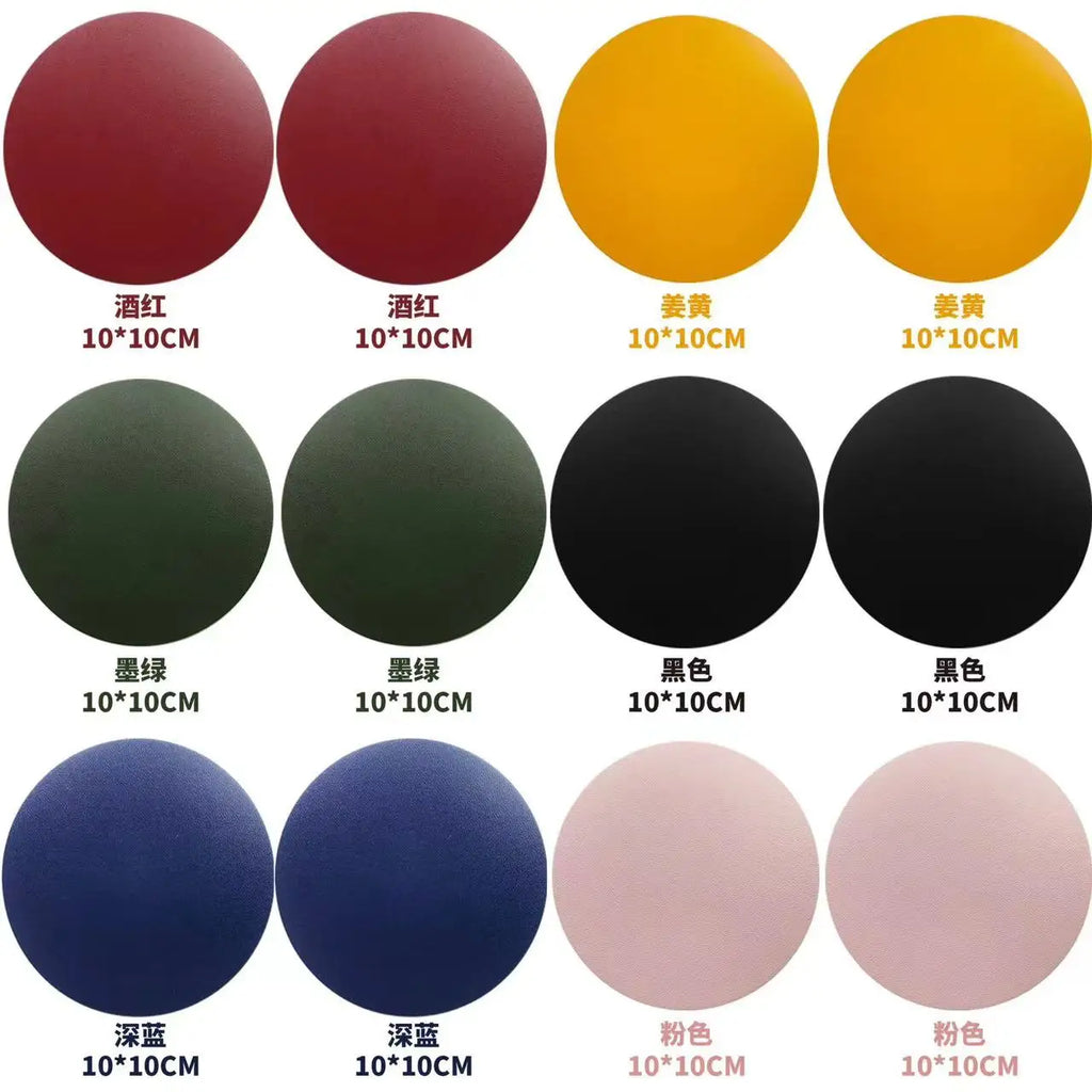 Runder Kunstleder Untersetzer – Wasserdicht & hitzebeständig, stilvolle Tassenunterlage im American Style für Kaffee & Tee