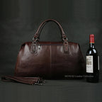 MUNUKI Hochwertige Leder Reisetasche für Herren – Große Duffel Bag aus echtem Rindsleder als Tote-, Schulter- & Wochenendtasche