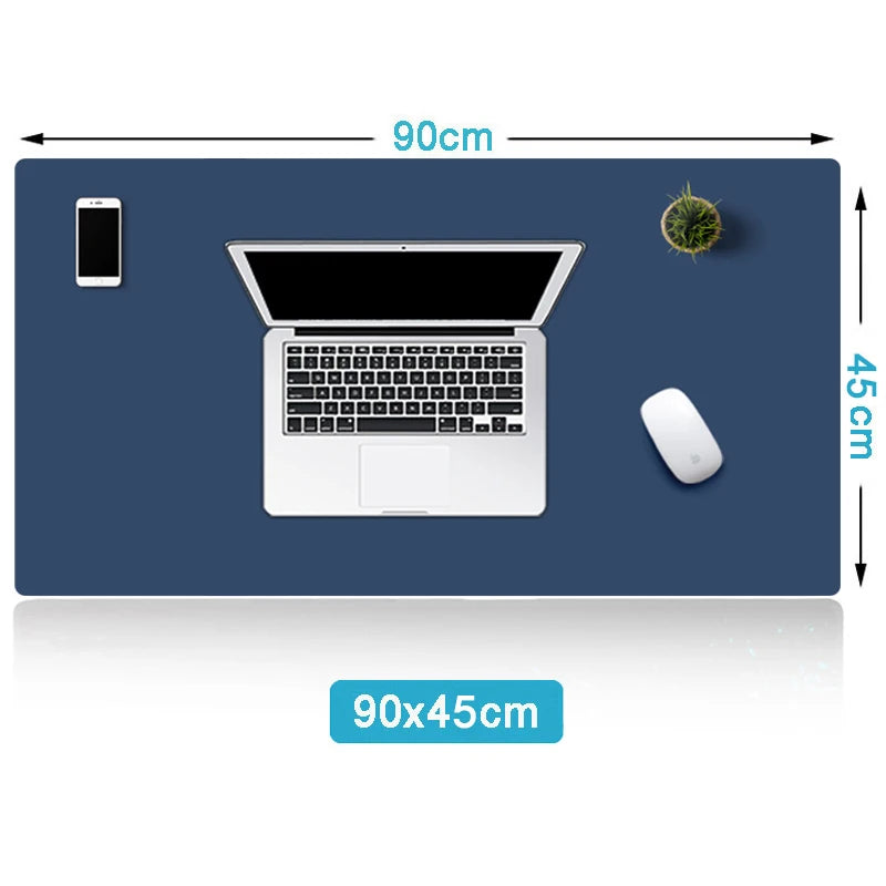 XXL Gaming Mousepad & Schreibtischunterlage aus PU Leder – Wasserdichte, große Desk Mat für Tastatur, Maus & PC Arbeitsplatz