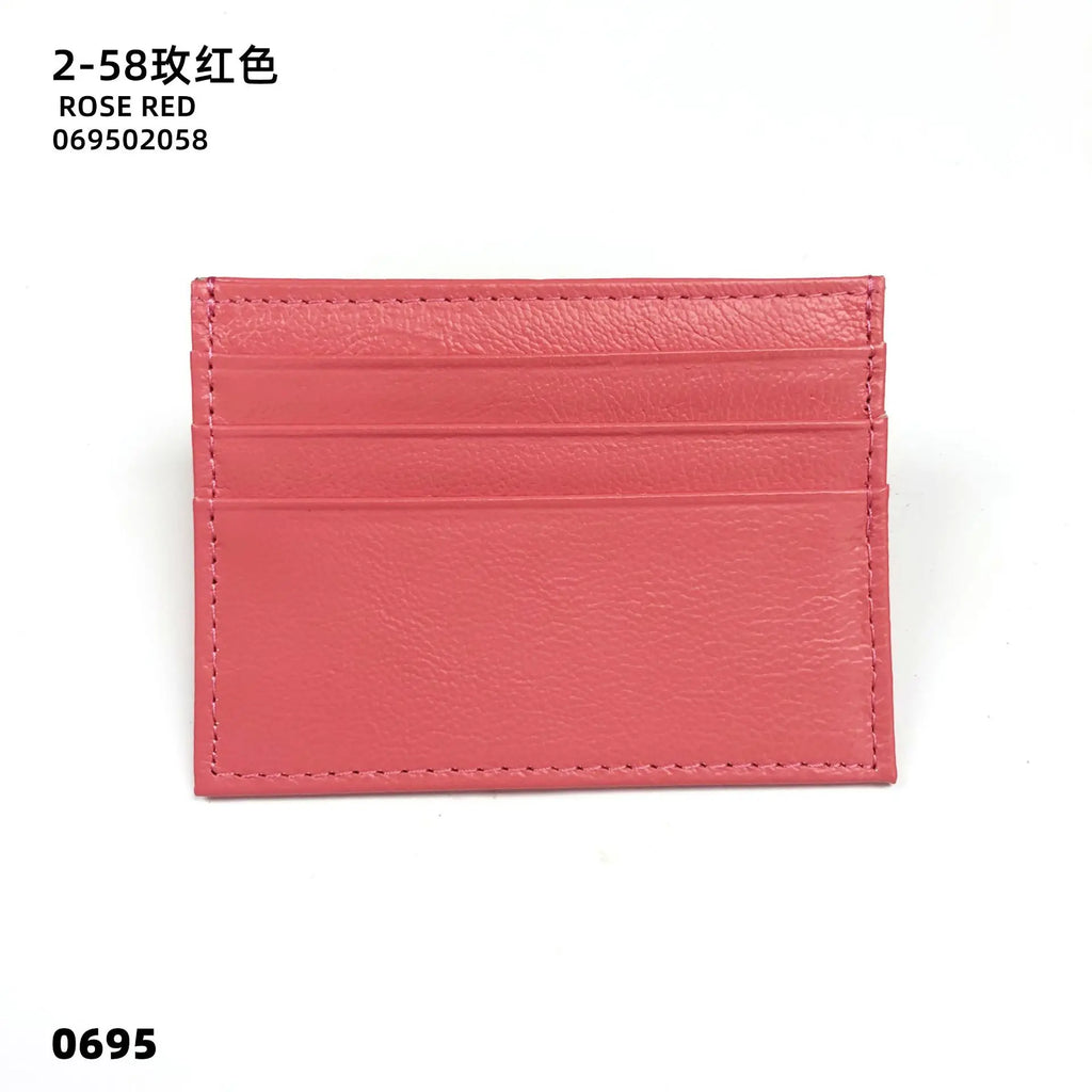 Personalisierter Leder Kartenhalter mit Initialen – Slim Wallet aus echtem Rindsleder für Damen &amp; Herren