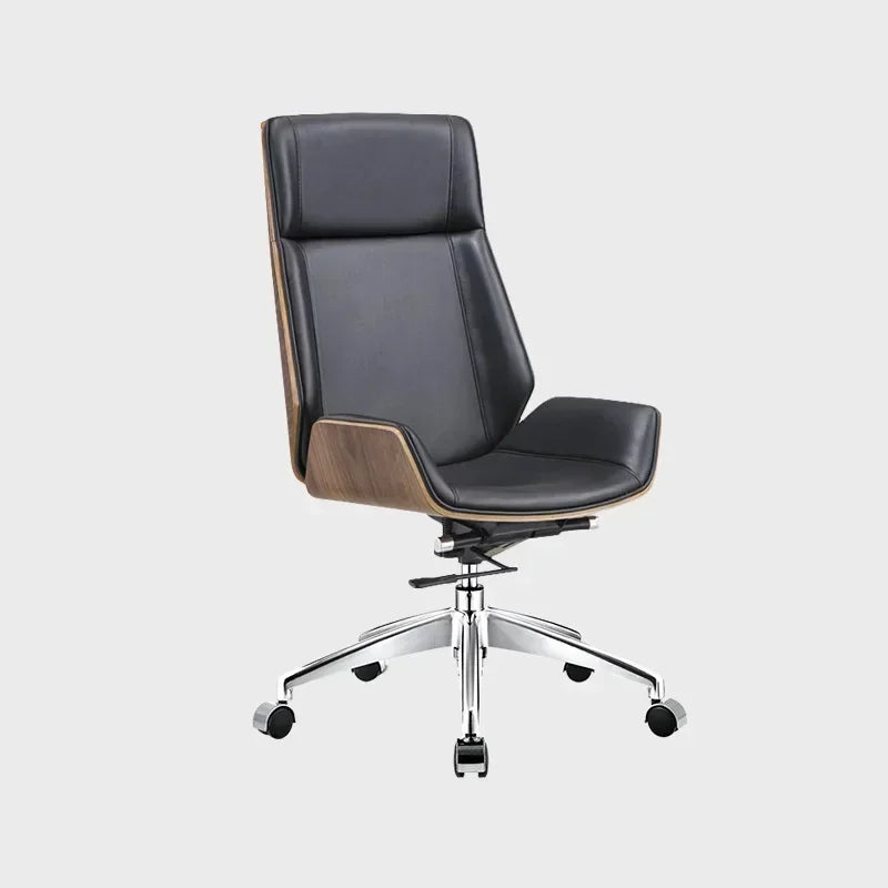 Executive Bürostuhl aus Leder – Komfortabler Konferenz- & Computerstuhl für langes Sitzen, Homeoffice & Mitarbeiterarbeitsplätze