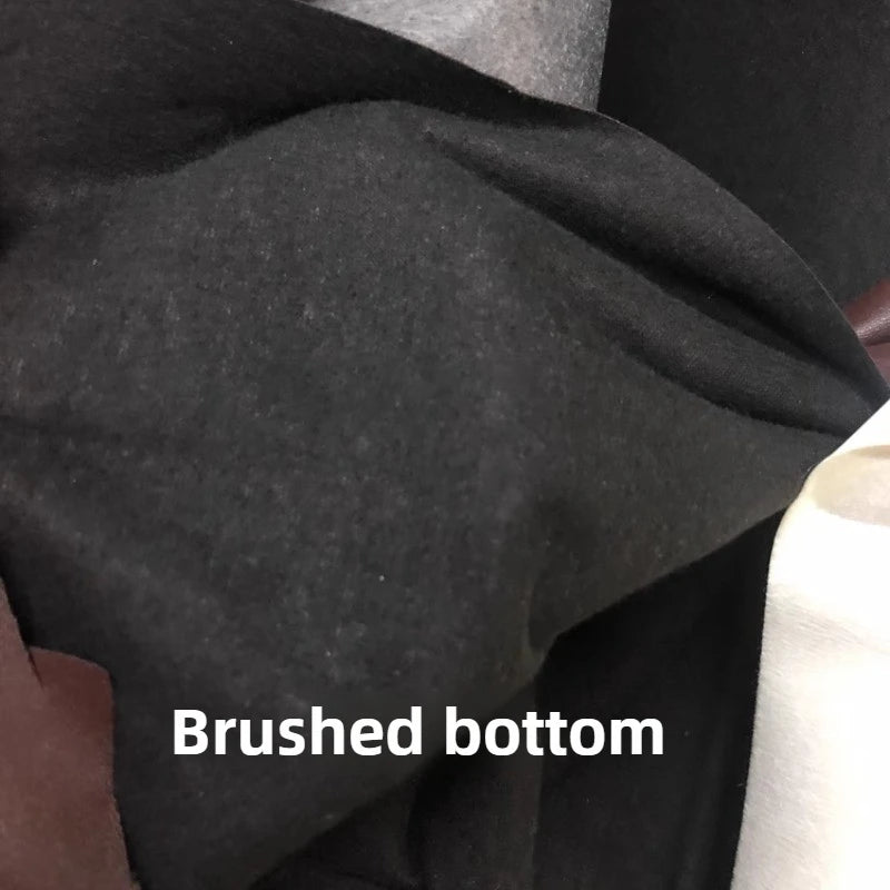 Dünnes weiches Kunstleder Meterware – Elastischer PU-Lederstoff mit Schafprägung für Kleidung, Taschen & DIY Nähprojekte