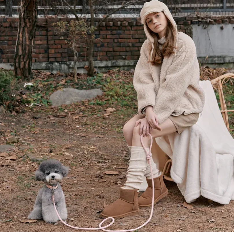 Geflochtenes Hundehalsband &amp; Leinen Set aus Leder – Stilvolles Premium Set para Bichon Frisé y pequeños perros