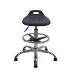 Höhenverstellbarer Dreh-Barhocker aus Eco-Leder – Antistatischer 360° Swivel Stuhl mit rutschfester Basis im modernen Design