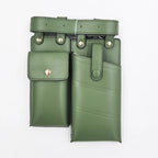 REREKAXI 2er-Set Damen Hip-Hop Bauchtaschen – PU-Leder Fanny Pack & Crossbody Chest Bag, Streetwear Gürteltaschen für Frauen