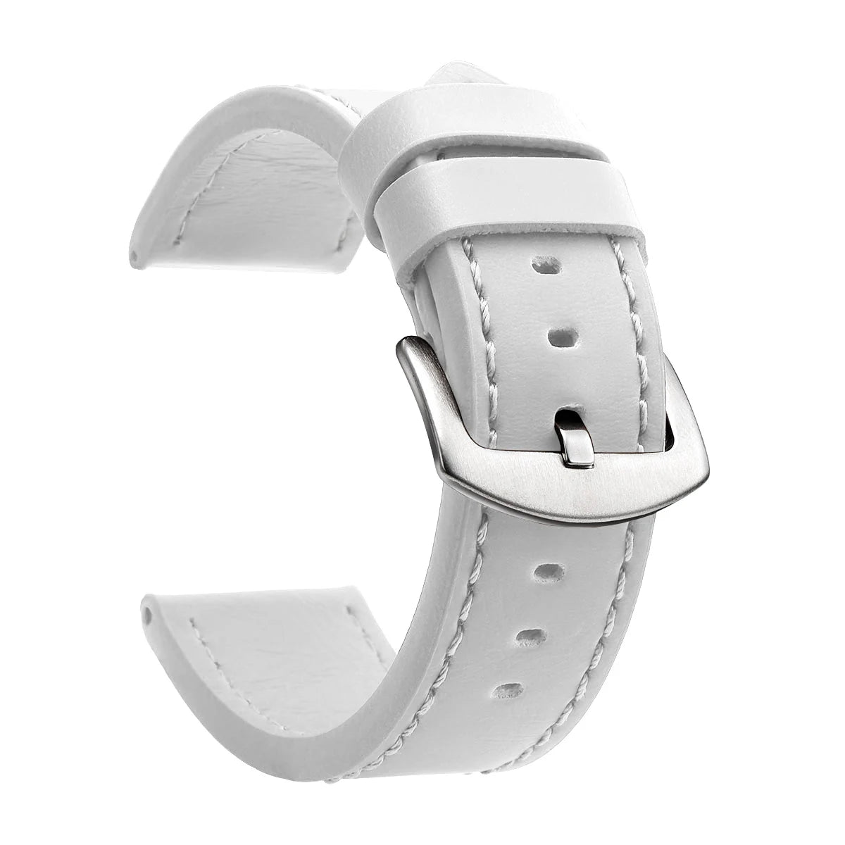 SAMCO Sport Vintage Leder-Uhrenarmband mit Edelstahlschließe – Klassisches Watchband 18 / 20 / 22 / 24 mm für Armbanduhren