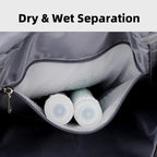 Gym Travel Backpack aus Kunstleder – Vielseitige Unisex Sport- & Reisetasche mit Schuhfach, wandelbarer Fitness Weekender & Schultertasche