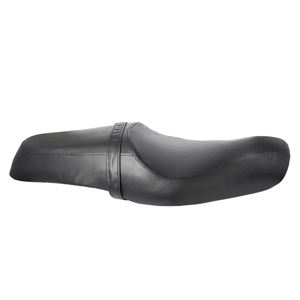 Motorrad Two-Up Sitzbank aus schwarzem Leder – Fahrer- & Beifahrersitz für Sportster XL883 & XL1200