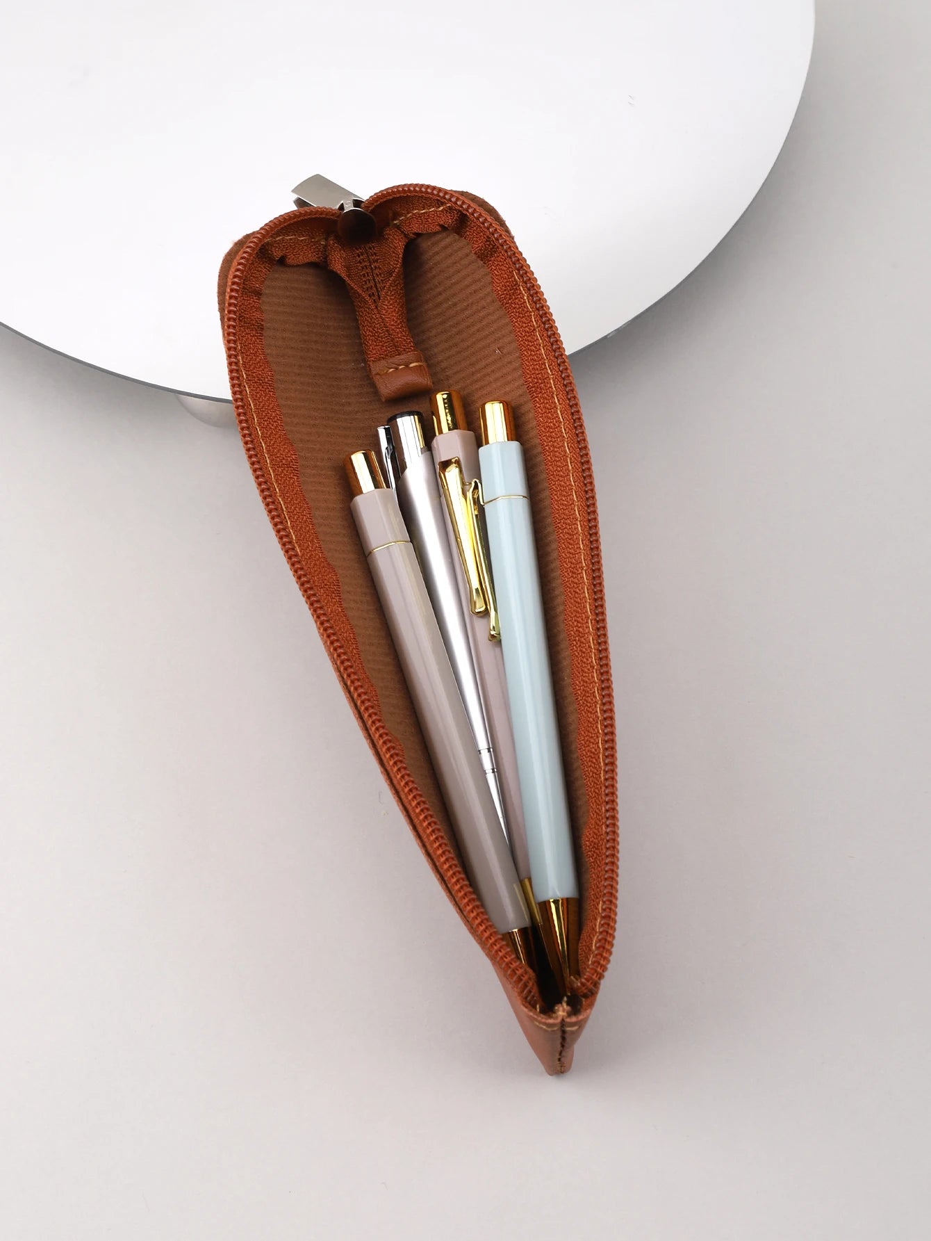 Süßes PU Leder Mäppchen mit Reißverschluss – Praktisches Federmäppchen für Schule &amp; Büro | Regalos ideales para el regreso a clases