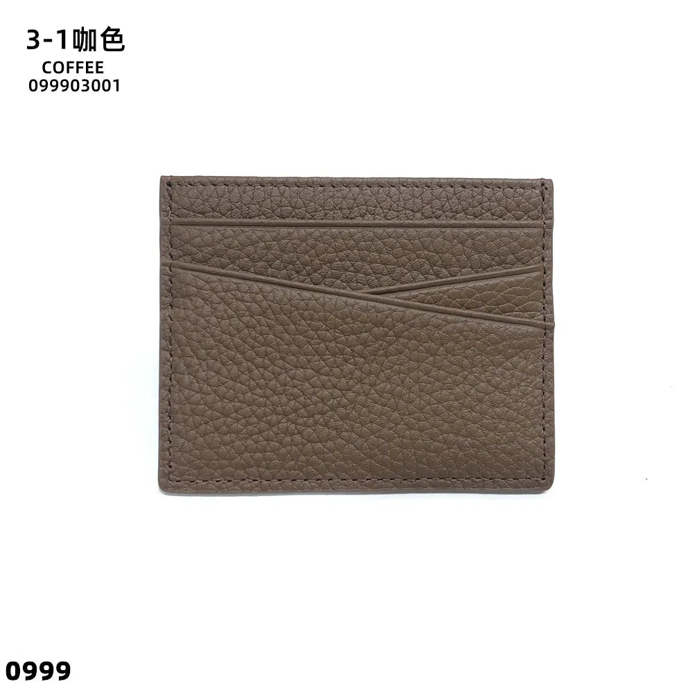 Véritable carte avec initiales – Slim Luxus Card Holder aus Rindsleder für Damen &amp; Herren | Porte-monnaie personnalisé