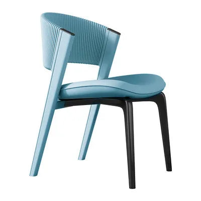 MOMO Italienischer Designer-Esszimmerstuhl aus Massivholz & Leder – Light Luxury Dining Chair im minimalistischen Premium-Design