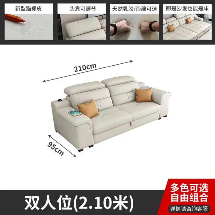 Wasserdichtes Luxus Ledersofa – Modernes L-förmiges Designer Ecksofa mit Schlaffunktion & Stauraum