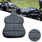 Asientos de gel para motocicletas de cuero: asiento grande con estructura de lavado 3D, protección contra el calor, absorción de agua y agua