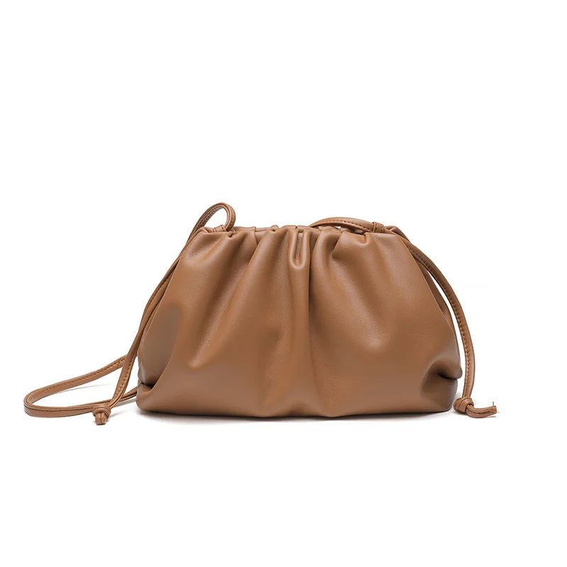 Luxus Damen Schultertasche aus weichem PU-Leder – Petit sac à bandoulière et messager, élégant et pratique