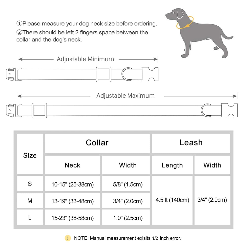 Hundehalsband- und Leinen-Set aus PU-Leder, 9 Farben, personalisiertes Namensschild, Haustierhalsband, Leine für kleine, mittlere und große Hunde