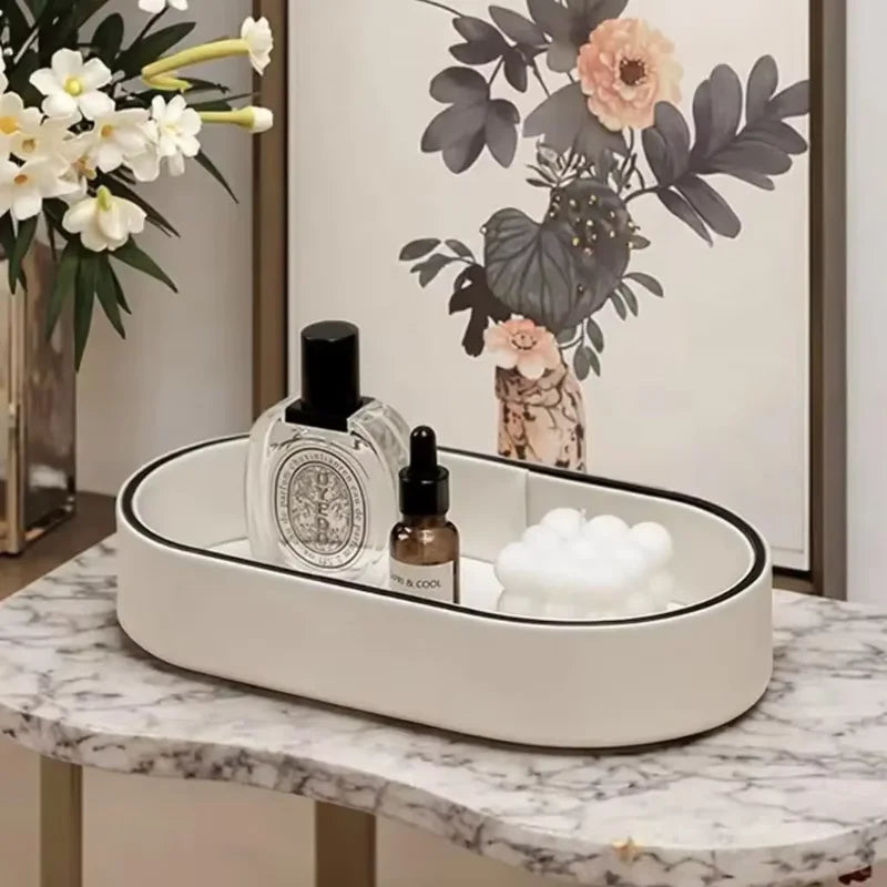Elegante PU Leder Ablagebox im Japan Style – Stilvoller Valet Tray & Organizer für Schlüssel, Schmuck & Kosmetik