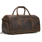 Newsbirds Crazy Horse Bolsas de cuero para hombres – Bolsa de lona vintage grande con fach/trockenfach y zapatos de cuero en cada uno