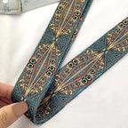 Unisex PU Tote Bag – Lässige Schultertasche mit Ethno-Riemen für Reisen & Fotografie