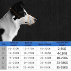 Ceinture en cuir blanc pour chiens de grande et moyenne taille – Verstellbarer Anti-Bellen, Beißen &amp; Kauen Maulschutz für Training &amp; Alltag 