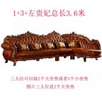 Europäisches Designer Leder-Ecksofa im Mid-Century-Stil – U-Form Wohnlandschaft aus Rindsleder mit Schlaffunktion, hochwertiges Luxussofa für das Wohnzimmer