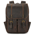 NEWSBIRDS Herren Leder Rucksack – Vintage Luxus Daypack aus echtem Rindsleder für Business, Reise & Schule