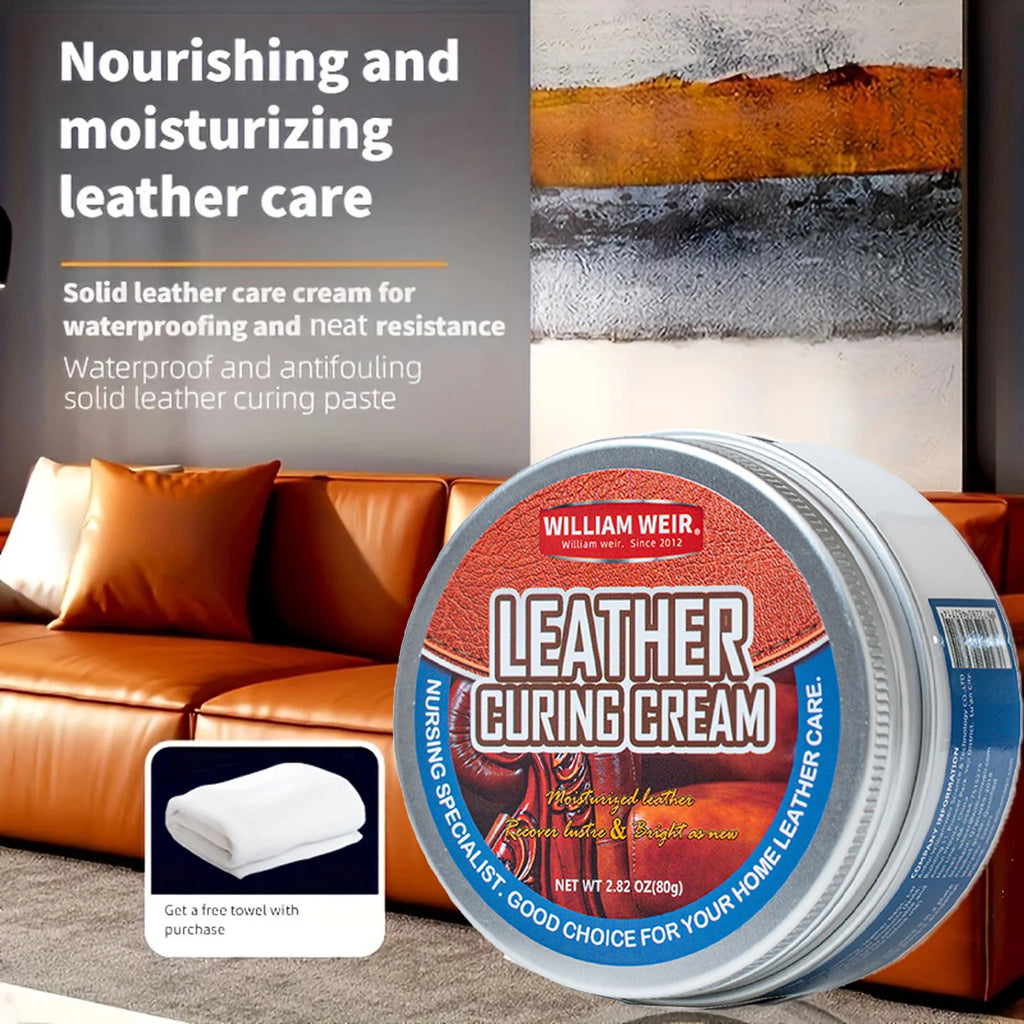 Premium Lederpflege Set 80 g – Reparatur- & Pflegewachs für Auto Innenraum, Schuhe, Taschen & Möbel