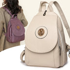 LANYIBAIGE Damen Anti-Diebstahl Rucksack – Moderner Lederlook Backpack für Schule & Alltag, multifunktionale Schulter- und Brusttasche für Mädchen